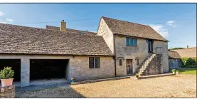  ??  ?? COTSWOLDS CHARM: Tallet Cottage and barn, above, and 59 Lansdown