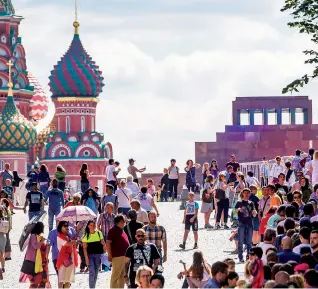  ??  ?? Чемпионат привлек в Россию более 3 миллионов туристов