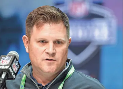  ?? ASSOCIATED PRESS ?? Packers general manager Brian Gutekunst passed on several high-priced free agents this time around.