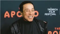  ?? CHARLES SYKES/INVISION 2019 ?? Singer-songwriter Smokey Robinson recently released the nine-track album “Gasms.”