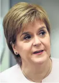  ??  ?? NOT IMPRESSED Sturgeon wants to send Scotland on a different path