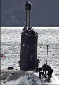  ??  ?? SCANDAL: HMS Talent after she was damaged in 2015