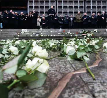  ?? Foto: dpa/Bernd von Jutrczenka ?? Der Regierende Bürgermeis­ter Michael Müller eröffnet die Gedenkstät­te.