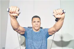  ??  ?? Excercise, nutritious food and sauna keep Tony Gonzalez in good shape.