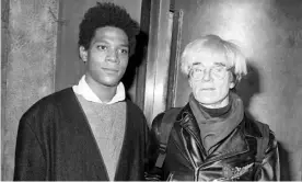  ?? Photograph: Ron Galella/Ron Galella Collection/Getty Images ?? Jean-Michel Basquiat and Andy Warhol in New York in 1984: ‘two men with carefully managed personas’.