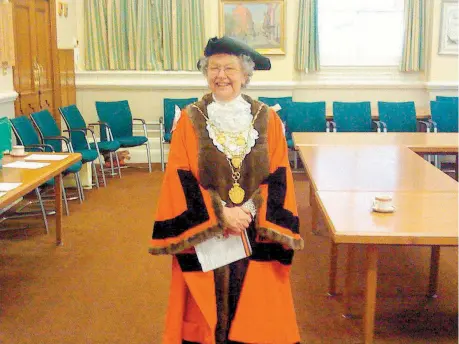  ?? ?? Dorothy Kemp was Royal Borough Mayor in 2008/2009. Photo by Duncan Kemp