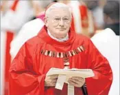  ?? Michele Ricci La Presse ?? STATESMAN Cardinal William Henry Keeler was a leading voice against abortion, and he forged ties with other faiths.