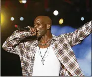  ?? ALLEN J. SCHABEN / LOS ANGELES TIMES / TNS / FILE ?? DMX, shown in 2012, was one of rap’s biggest stars of the late 1990s and early 2000s, but he also struggled with drug addiction and legal problems that repeatedly put him behind bars.