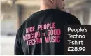  ??  ?? People’s Techno T-shirt £28.99