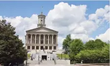  ?? PHOTO BY MARTA W. ALDRICH/CHALKBEAT ?? The Capitol building in Nashville is home to the Tennessee General Assembly.