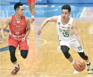  ?? ALVIN S. GO ?? THE DE LA SALLE GREEN ARCHERS are to face the similarly styled Adamson Falcons in UAAP Season 81 action on Saturday, Oct. 20, at the Smart Araneta Coliseum.