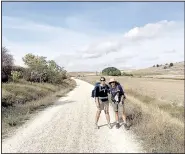  ?? Courtesy Photo ?? Some sections of El Camino de Santiago are steep, but some sections are flat and easy to walk, the hikers reported.