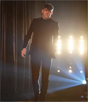  ??  ?? Man of the moment: Kerry’s David Clifford prior to picking up his young footballer of the year and All Star awards in Dublin last Friday night Photo by Sportsfile