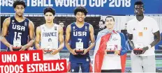  ??  ?? UNO EN EL
TODOS ESTRELLAS
El armador André Jael Curbelo, quien lleva la bandera como capa de súper héroe, fue escogido como el mejor armador del torneo al anunciarse el equipo Todos Estrellas del Mundial Sub 17 el domingo en la noche.