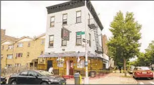  ?? ?? Daquan Blount was gunned down in 2020 outside New Heights Bar and Restaurant (pictured) in Crown Heights after he refused to return lighter. Ex-con suspect was arrested Saturday.