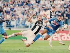  ?? ANSA ?? A Torino.Il 29 settembre 2018, nella gara d’andata, la Juve ha battuto il Napoli per 3 a 1