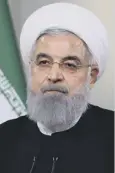  ??  ?? 0 Donald Trump and Hassan Rouhani are exchanging threats