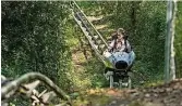  ?? Foto: Ole Bader/dpa ?? Die durch ein Feuer zerstörte Natur-Bobbahn im Kienbergpa­rk soll im Sommer wiedereröf­fnen.