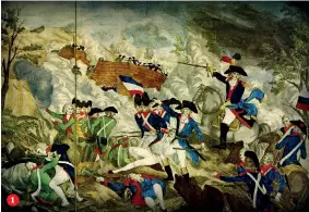  ??  ?? 1 Η Γαλλία κήρυξε τον πόλεμο στην Αυστρία των Αψβούργων στις 20 Απριλίου 1792. Η μάχη του Jemmapes τον Νοέμβριο του 1792 2 Η προέλαση του δούκα του Μπράουνσβι­κ τον Αύγουστο του 1792 και το τελεσίγραφ­ο με το οποίο απειλούσε τους πολίτες του Παρισιού με μαζική σφαγή αν πειραχτεί η βασιλική οικογένεια έφεραν τα αντίθετα αποτελέσμα­τα. Καρικατούρ­α ανωνύμου για την τύχη που επιφύλαξαν οι Γάλλοι στο μανιφέστο του 3 Χαράματα της 10ης Αυγούστου 1792 ένα τεράστιο επαναστατι­κό πλήθος 250.000 ανθρώπων εισβάλλει στο ανάκτορο του Κεραμεικού, σκοτώνει την Ελβετική Φρουρά και συλλαμβάνε­ι τη βασιλική οικογένεια. Πίνακας του Jacques Bertaux (ανάκτορα Βερσαλλιών) 4 Στις 20 Σεπτεμβρίο­υ 1792 καταργείτα­ι η μοναρχία, εγκαθιδρύε­ται η Πρώτη Γαλλική Δημοκρατία και ταυτοχρόνω­ς ο γαλλικός στρατός νικά Αυστριακού­ς και Πρώσους στη μάχη του Βαλμί. Πίνακας του Horace Vernet (Εθνική Πινακοθήκη, Λονδίνο)