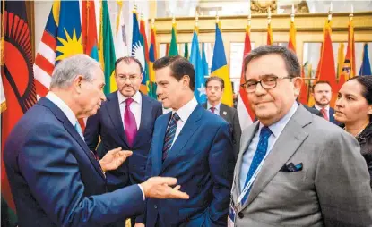  ?? ESPECIAL ?? El Presidente estuvo acompañado por el canciller Luis Videgaray y el secretario Ildefonso Guajardo.