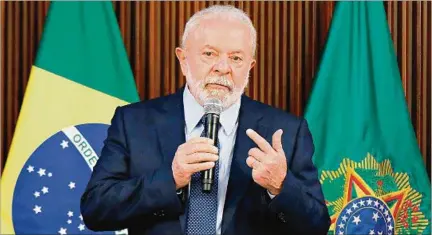  ?? ?? ENCUENTRO. El presidente Lula da Silva recibirá hoy en Brasilia al canciller de Alemania, Olaf Scholz para tratar temas fundamenta­les.