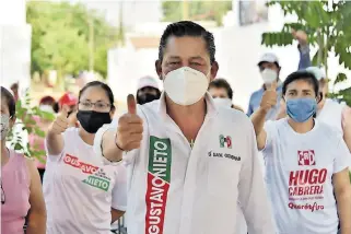  ?? CORTESÍA PRI. ?? Candidato del tricolor llamó a exponer propuestas a la población este viernes.