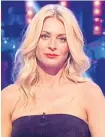  ??  ?? TEARFUL Tess Daly last night