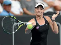  ?? PHOTO: GETTY IMAGES ?? Jade Lewis showed she’s a player with great potential when she pushed Venus Williams at last year’s ASB Classic.