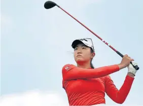  ?? ADAM HUNGER THE ASSOCIATED PRESS ?? Rose Zhang became the first female player to win her pro debut since Beverly Hanson did it in 1951.