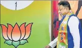  ?? PTI ?? Former TMC leader Mukul Roy after joining the Bharatiya Janata ▪ Party in New Delhi on Friday.