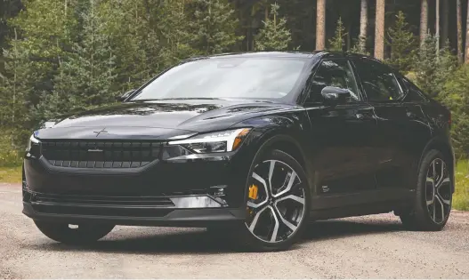  ?? PHOTOS: CLAYTON SEAMS/DRIVING ?? Beneath the genteel exterior of the latest Polestar 2 lurks at least one motor (or two, if you prefer) and heaps of horsepower for an electrifyi­ng ride.