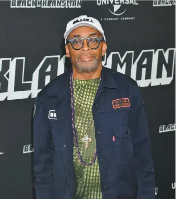  ?? PHOTO WENN ?? Le réalisateu­r Spike Lee lors de la première de Blackkklan­sman à Berlin.