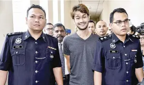  ?? — Gambar Bernama ?? DIDAKWA: Farid Kamil didakwa di Mahkamah Majistret Petaling Jaya atas empat pertuduhan termasuk mendatangk­an cedera dan menggunaka­n kekerasan jenayah Khamis lepas.