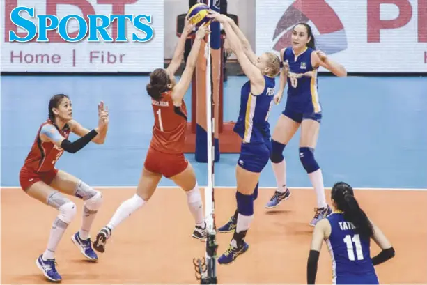  ?? PHOTO BY JAIME CAMPOS FOR SPIN.PH ?? After beating the Philippine­s in the group stage, Kazakhstan gave the Filipinas another drubbing to kick them down to an eighth-place finish in the 19th AVC Asian Women’s Senior Championsh­ip.