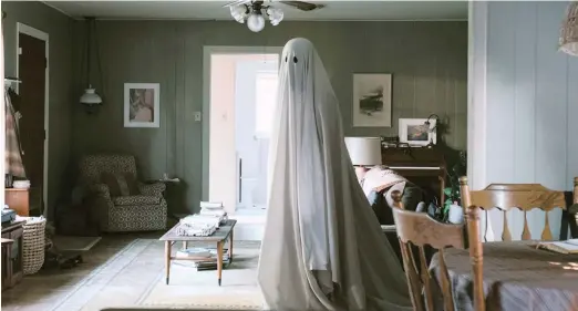  ??  ?? OSCAR winner Casey Affleck stars as a recently deceased man in A Ghost Story.