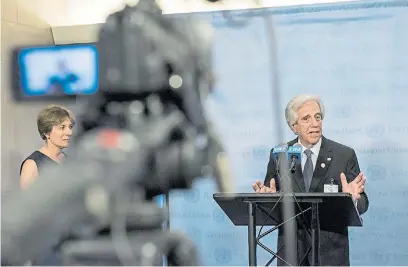  ?? EFE ?? Réplica. El gobierno de Tabaré Vázquez reaccionó con indignació­n ante el alerta estadounid­ense.