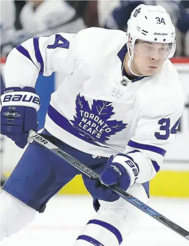  ?? JONATHAN DANIEL / GETTY IMAGES FILES ?? Auston Matthews is the Maple Leafs’ best player, but that hasn’t led to star treatment from coach Mike Babcock as rumours of a rift between the two continue to circulate.
