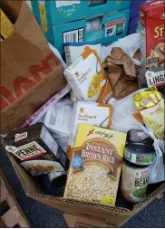  ?? BILL RETTEW - MEDIANEWS GROUP ?? Three tons of food was donated in the memory of Bianca Roberson to the Chester County Food Bank.