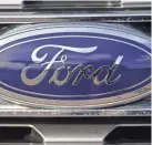  ?? DAVID ZALUBOWSKI/AP FILE ?? Ford has been hit particular­ly hard by a global chip shortage.