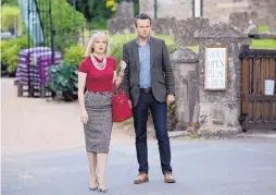  ?? Ashley Jensen and Jamie Glover in a scene from “Agatah Raisin.” ?? “Agatha Raisin” will begin airing on New Mexico PBS at 9 p.m. Thursday, Jan. 4. The premiere episode will be 90 minutes. Afterward, the weekly programs will be 60 minutes.