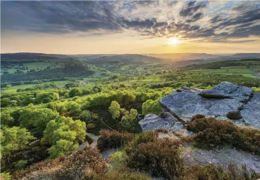  ??  ?? TOP The large, wide Hope Valley runs east to west along the boundary between the gritstone moors and edges of the Dark Peak and the limestone outcrops and deep dales of the White Peak ABOVE Look and listen for recently arrived willow warblers heralding the dawn of a new season