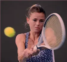  ??  ?? Numero due Camila Giorgi, 26 anni, 100 al mondo è alta 1.68 per 54 kg EPA