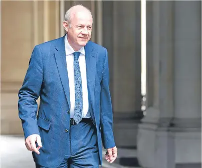  ?? Picture: PA. ?? Damian Green expects there to be a “significan­t” increase in decision-making powers transferre­d to Holyrood after Brexit.