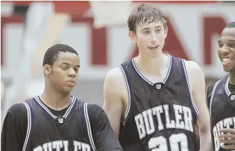  ?? APFILEPhoT­o ?? OLD-SCHOOL APPROACH: Ron Nored (left) believes the reunion of his former Butler teammate Gordon Hayward and coach Brad Stevens (not pictured) will be a positive developmen­t for the Celtics.