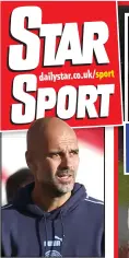  ??  ?? DENIAL: Guardiola