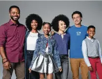  ?? Nickelodeo­n ?? The cast of “That Girl Lay Lay” includes, from left, Thomas Hobson, Tiffany Daniels, That Girl Lay Lay (Alaya High), Gabrielle Nevaeh Green, Caleb Brown and Peyton Perrine III.