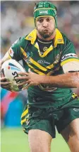  ??  ?? WORLD STAGE: Johnathan Thurston at the Rugby League World Cup in 2008.