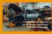  ?? ?? A GT-R being converted to run on money – you simply stuff notes in one end