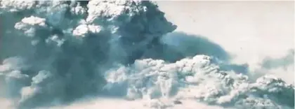  ?? EDUARDO VEGA. ?? En el documental se exhiben imágenes reales de la erupción de 1968 en La Fortuna de San Carlos.