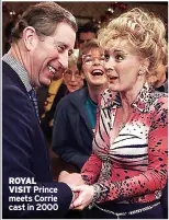  ?? ?? ROYAL VISIT Prince meets Corrie cast in 2000